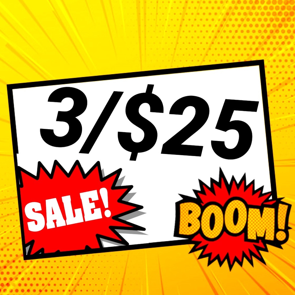 3/$25 ❗️Sale❗️ Bundle any 3 items from my closet